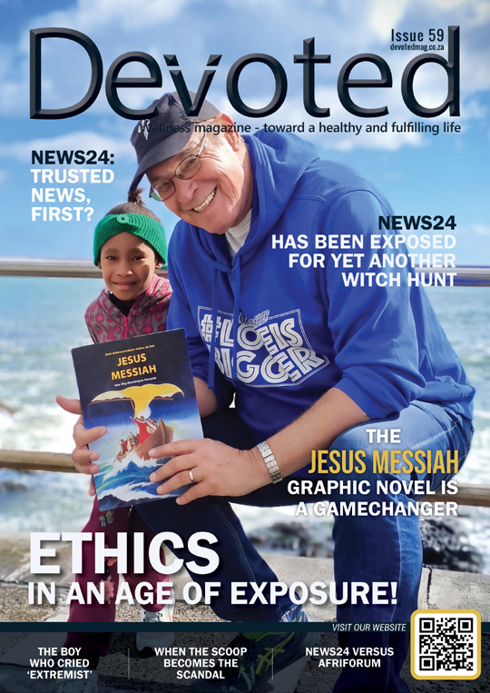 Cover of Devoted magazine, issue 59: The Jesus Messiah graphic novel is a gamechanger